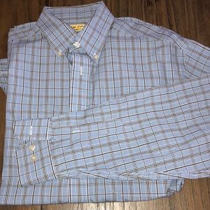 Long sleeve checkered dress shirt